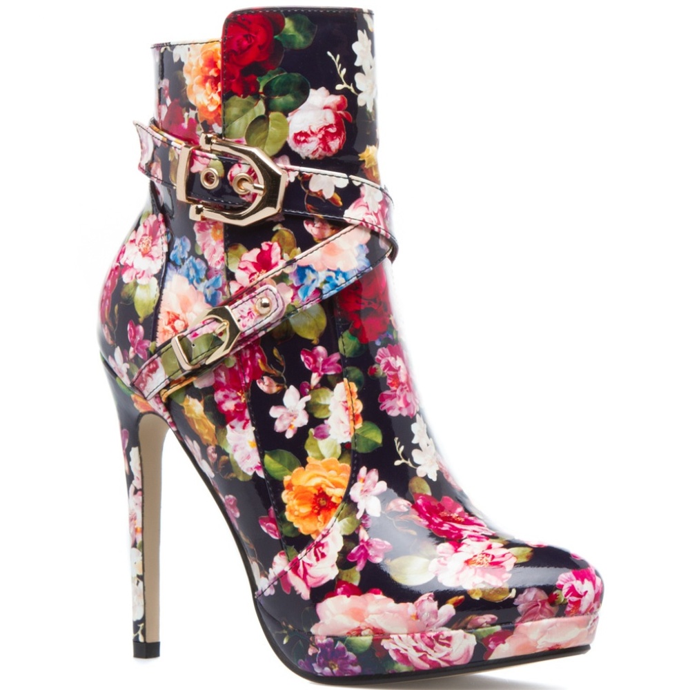 MADISON ARIKA FLORAL PRINT HEELS - Picture 2 of 3